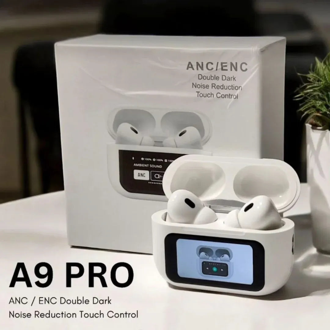 Audífonos A9 Pro con pantalla táctil