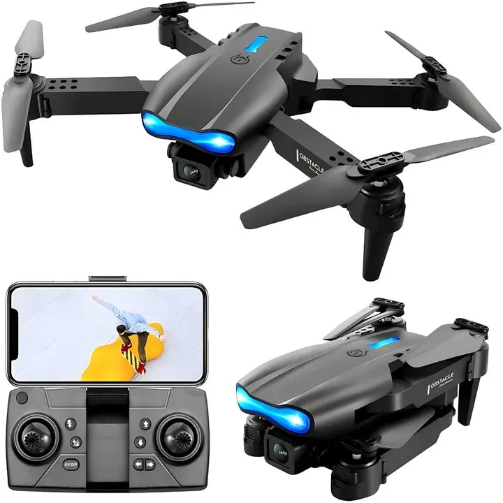 DRONE DUAL PRO CAMARA HD CUADRICOPTERO PLEGABLE