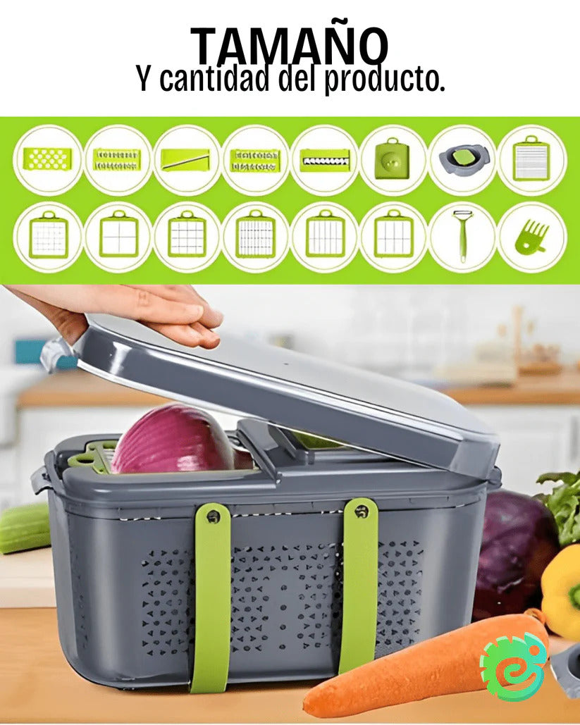 Cortador de Verduras Multifuncional 22 EN 1