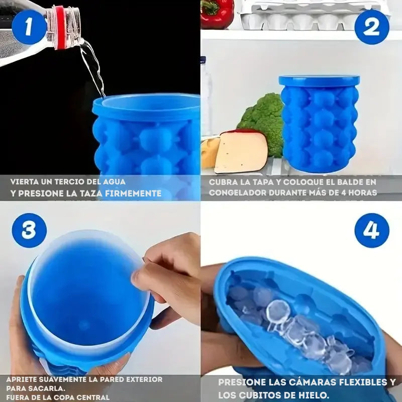 IcePro™ Compact - Cubo de hielo portátil con tapa sellada para bebidas premium