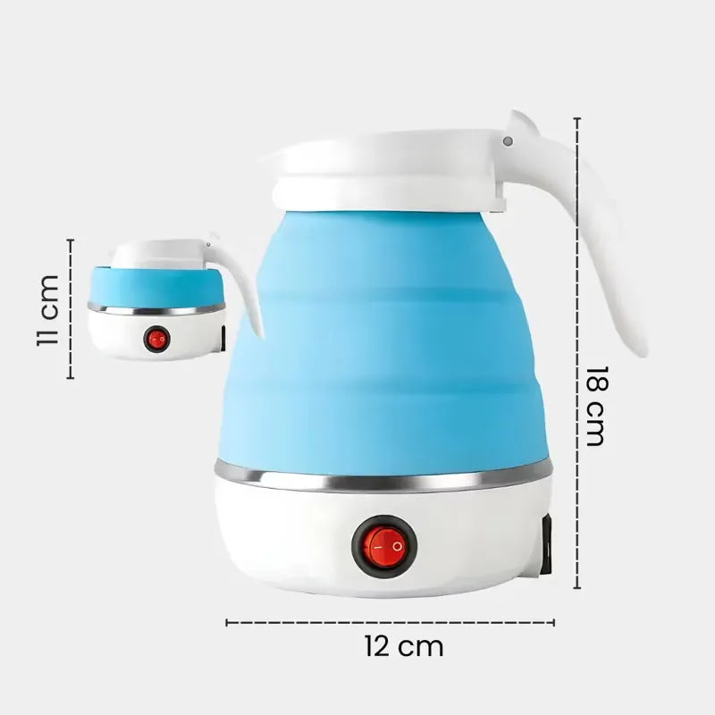 Hervidor Eléctrico Plegable de Viaje – Compacto, Rápido y Seguro (600 ml)