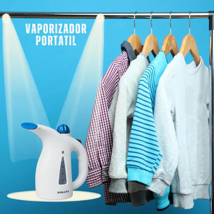 Mini Plancha a Vapor 4 en 1 Portátil™ | Facial, Ropa y Cepillo Antipelusa