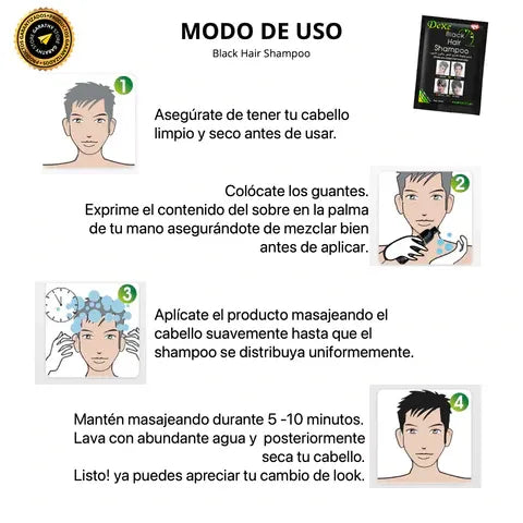 Shampoo Cubre Canas Dexe® - Pack para 10 Meses de Aplicación