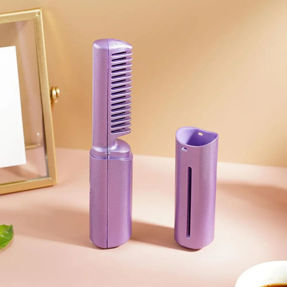 Cepillo Alisador Portátil FreshLook™: Cabello Perfecto en 10 Segundos (Sin Cables)