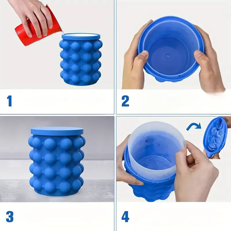 IcePro™ Compact - Cubo de hielo portátil con tapa sellada para bebidas premium