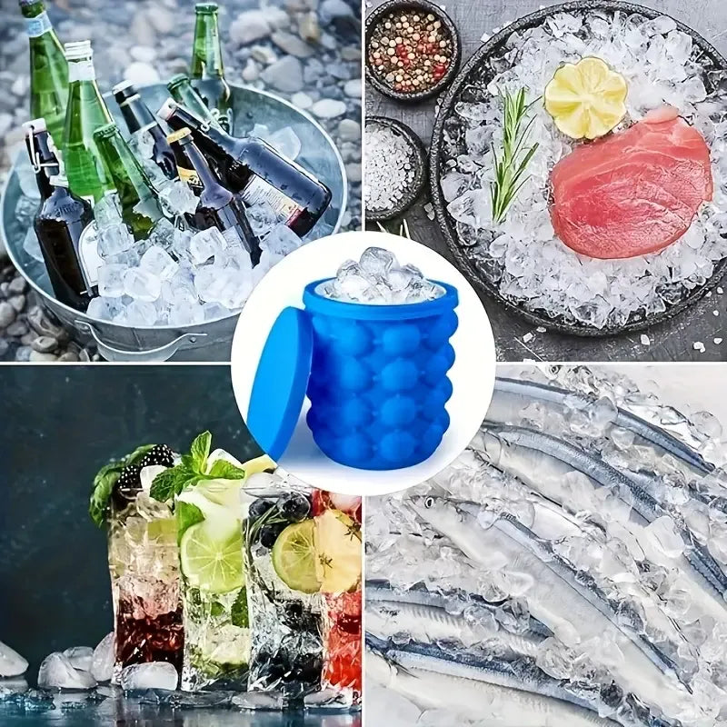 IcePro™ Compact - Cubo de hielo portátil con tapa sellada para bebidas premium