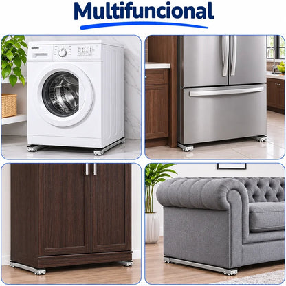 TitanBase™ – Soporte Móvil Ajustable para Lavadoras y Neveras
