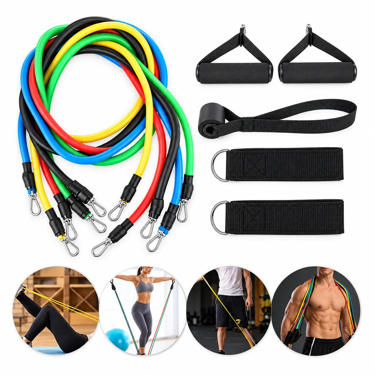 PowerFit 11™ – Kit de Bandas de Resistencia 11 en 1