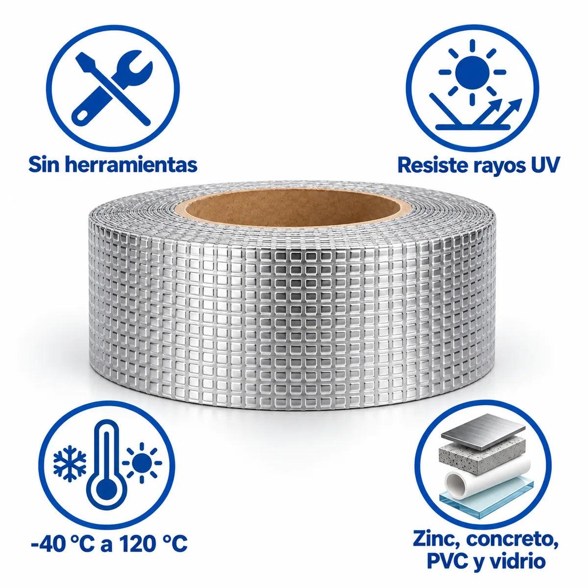 Cinta Impermeable de Butilo Tapa Goteras – 5 Metros
