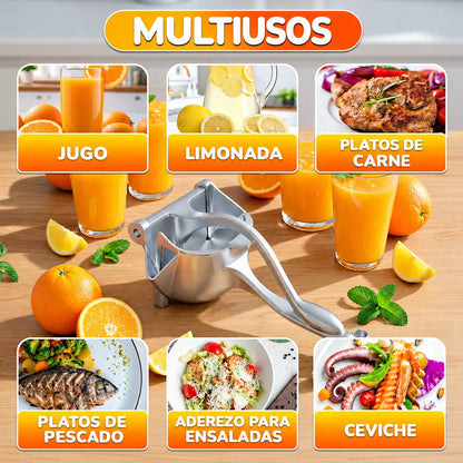 ExprimeFácil™ – Exprimidor Manual de Aluminio