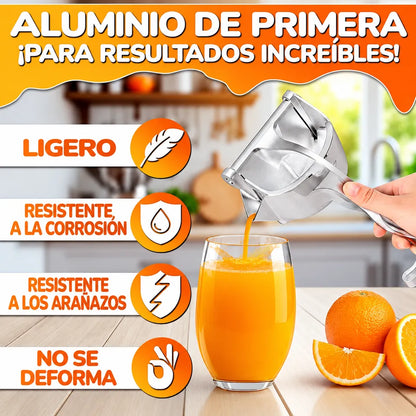 ExprimeFácil™ – Exprimidor Manual de Aluminio