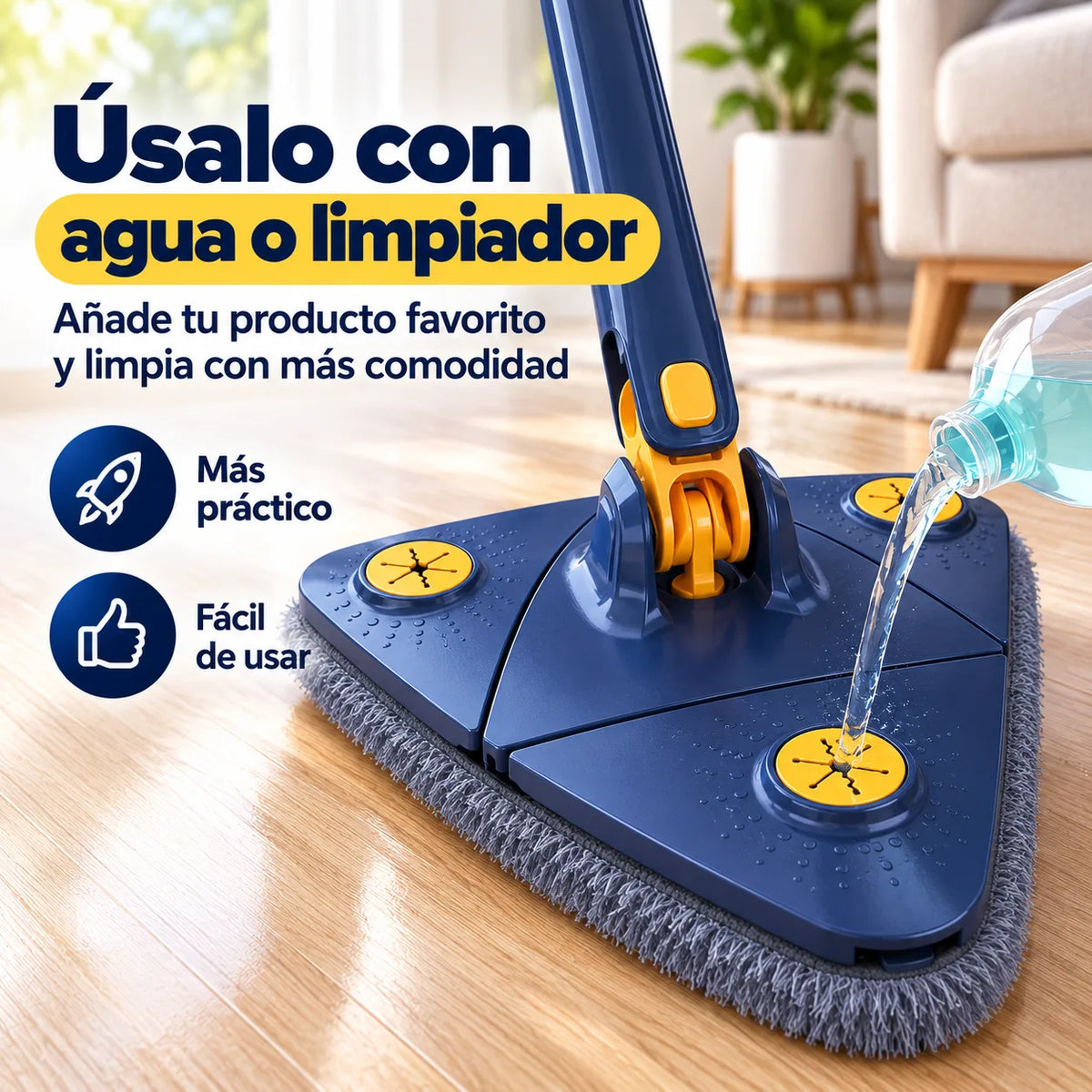 TriMop™ – Limpia Más Fácil, Rápido y Sin Esfuerzo