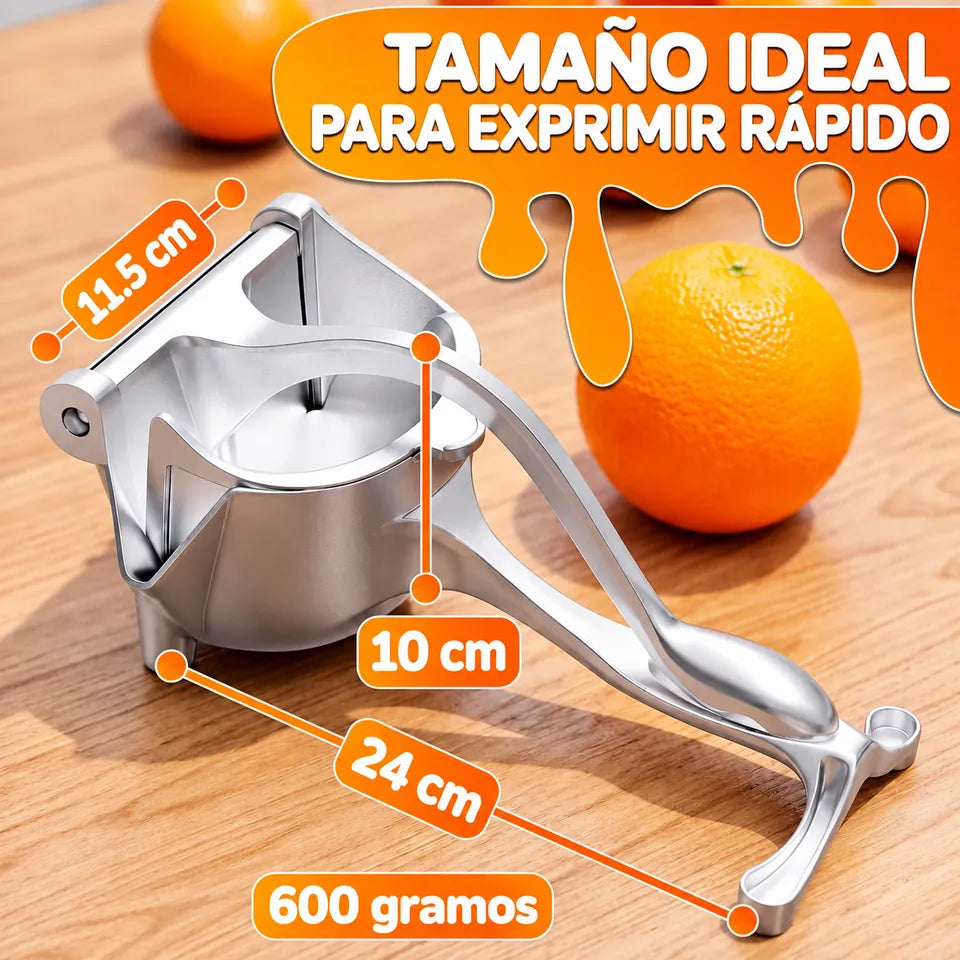 ExprimeFácil™ – Exprimidor Manual de Aluminio