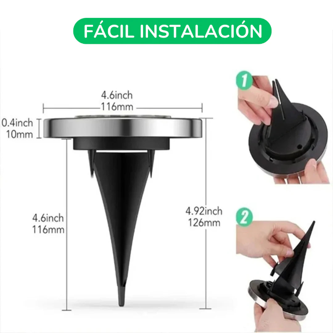 LumiStep™ Luz Solar Exterior – Pack de 4