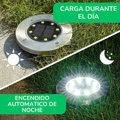 LumiStep™ Luz Solar Exterior – Pack de 4