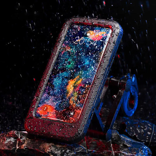 Soporte Impermeable para Moto – ¡Tu Celular Siempre Seguro!
