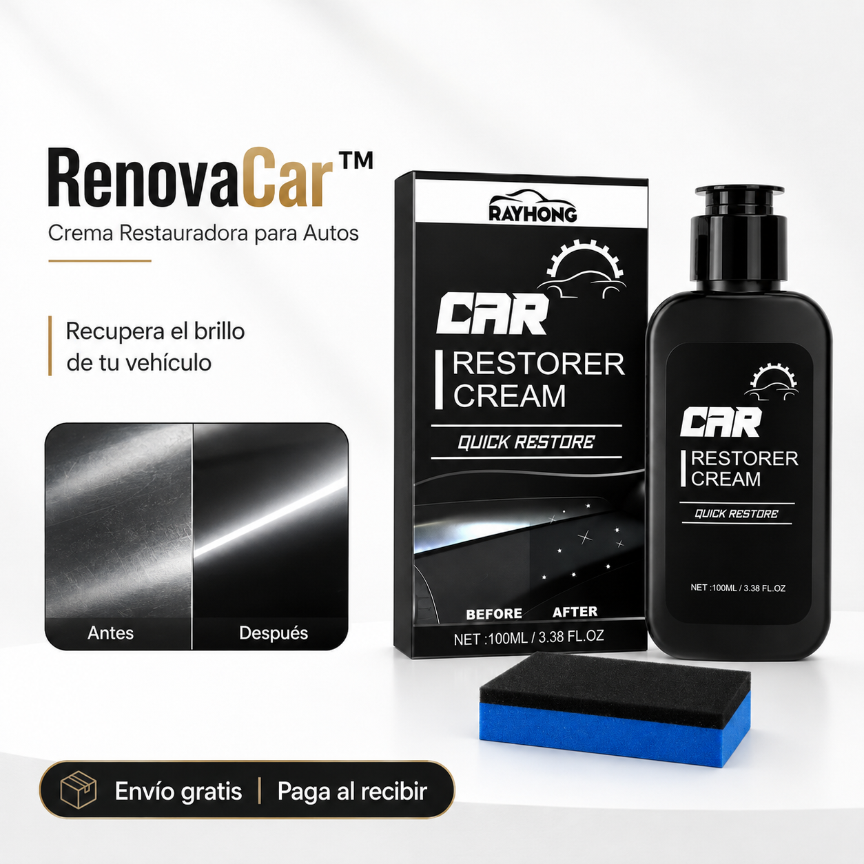 RenovaCar™ – Crema Restauradora para Autos