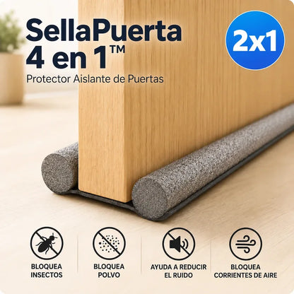 SellaPuerta 4 en 1™ – Protector Aislante de Puertas