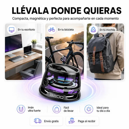 Mini Bocina Magnética Bluetooth RGB