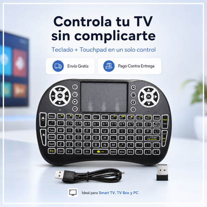 SmartControl Pro™ Mini Teclado Inalámbrico con Touchpad