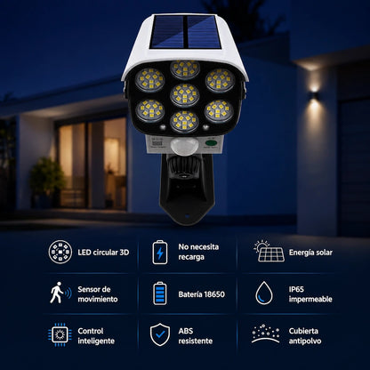 LuzSegura™ – Lámpara Solar con Sensor de Movimiento