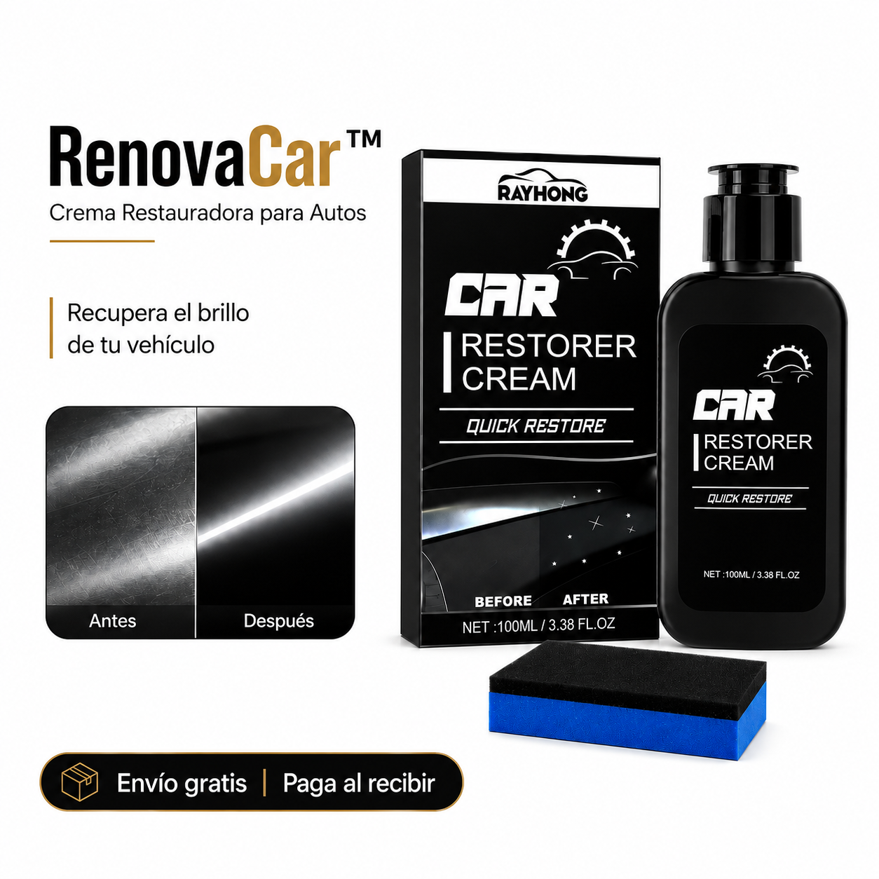 RenovaCar™ – Crema Restauradora para Autos