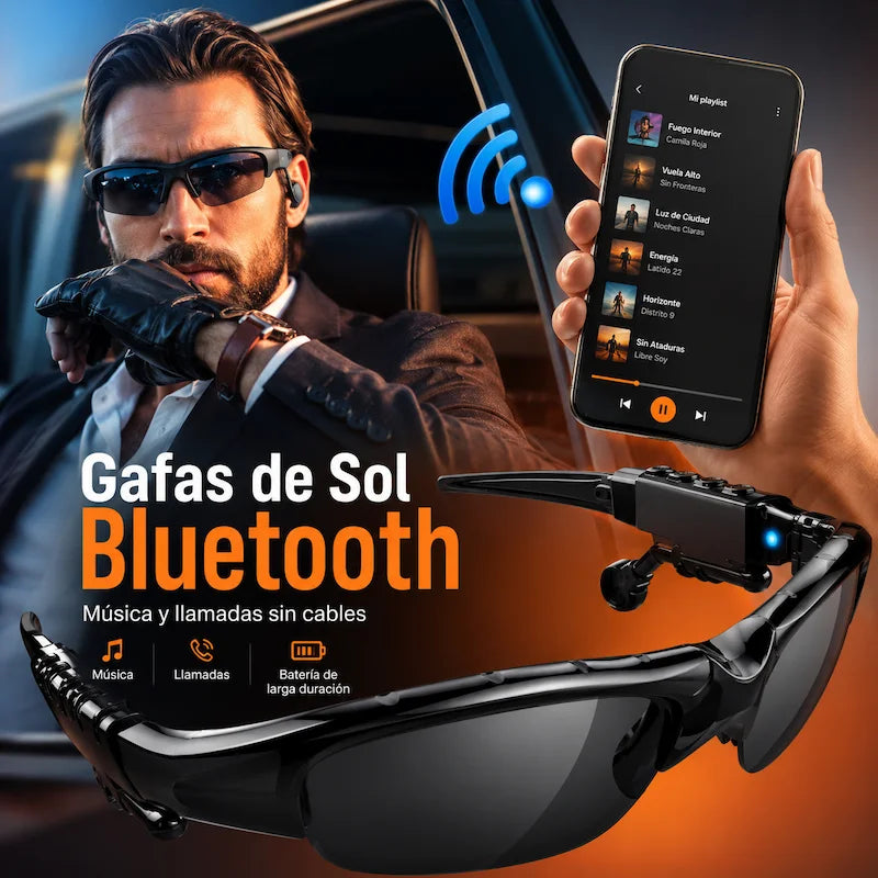 Gafas de Sol Bluetooth para Música y Llamadas