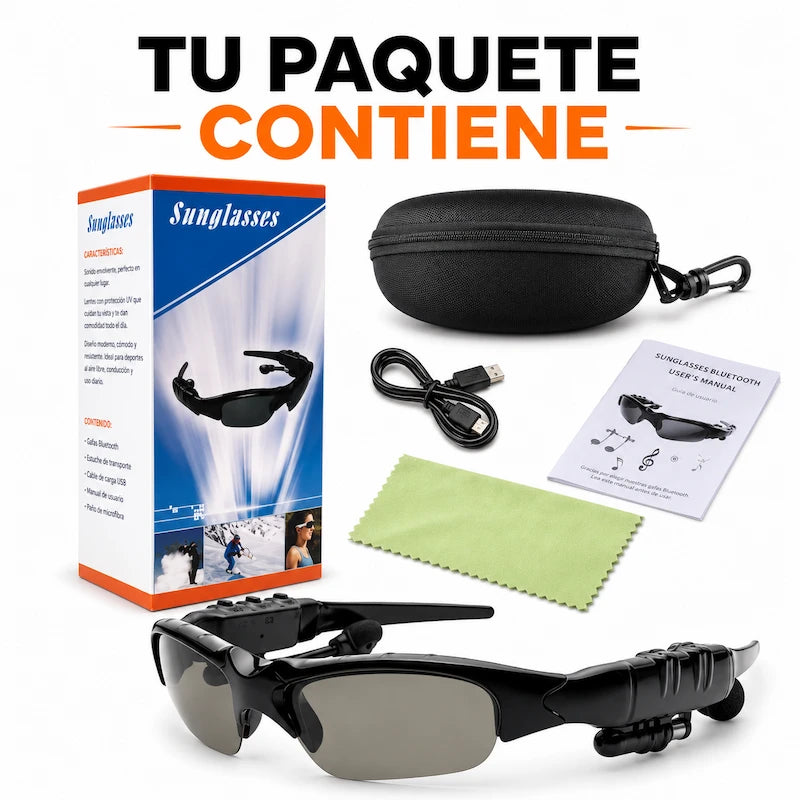 Gafas de Sol Bluetooth para Música y Llamadas