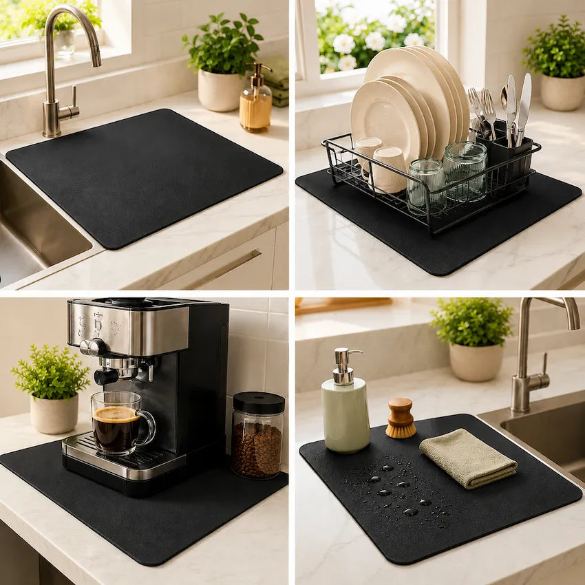 CocinaSeca™ – Tapete Superabsorbente para Platos