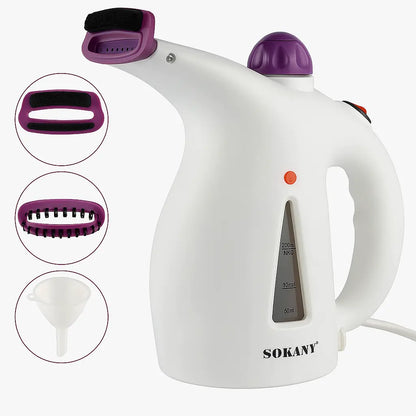 Mini Plancha a Vapor 4 en 1 Portátil™ | Facial, Ropa y Cepillo Antipelusa