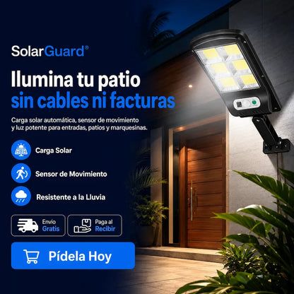 SolarGuard® Lámpara Solar con Sensor de Movimiento