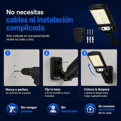 SolarGuard® Lámpara Solar con Sensor de Movimiento
