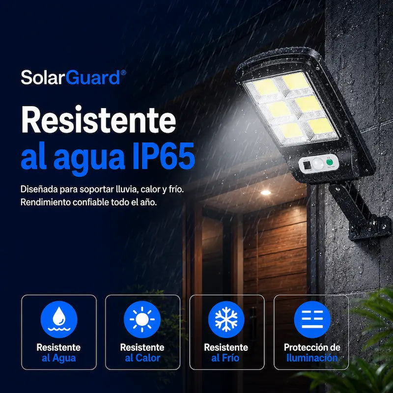 SolarGuard® Lámpara Solar con Sensor de Movimiento