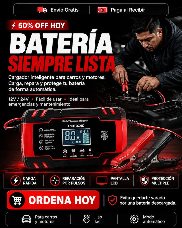 PowerMax™ Cargador Inteligente de Baterías 12V/24V