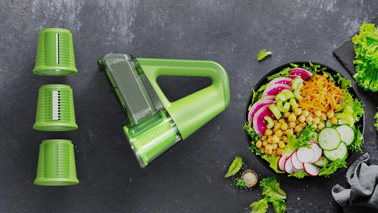 Cortador Eléctrico de Cocina – Rodillo de Acero Inoxidable para Frutas y Verduras
