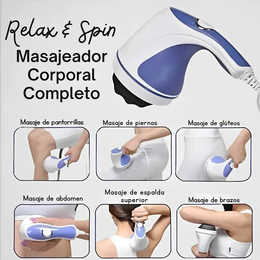 Relax Spin & Tone - Masajeador Anticelulítico Completo