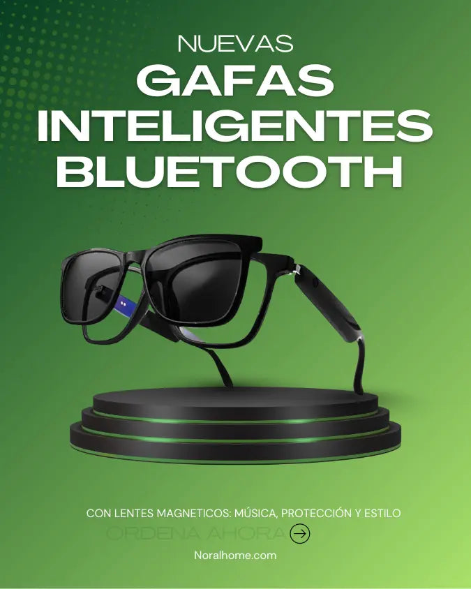 Gafas Inteligentes Bluetooth con Lentes Magnéticos – Música, Protección y Estilo