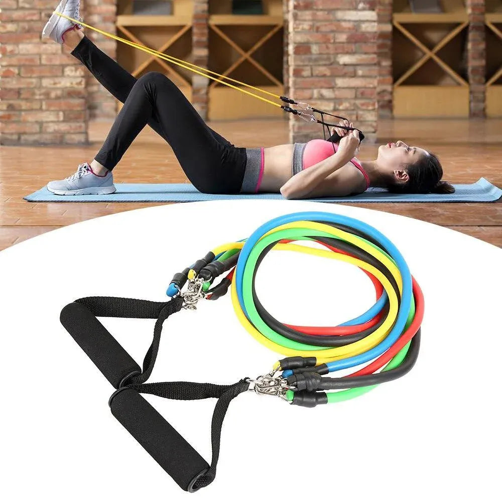 ResiBands™ – Set de 11 Piezas con 5 Bandas Ultra Resistentes de Fitness Pro 💪