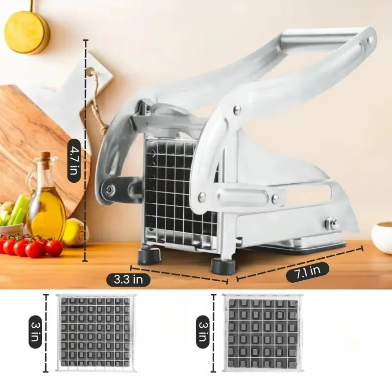 Cortador de Papas de Acero Inoxidable – Precisión, Velocidad y Durabilidad Profesional