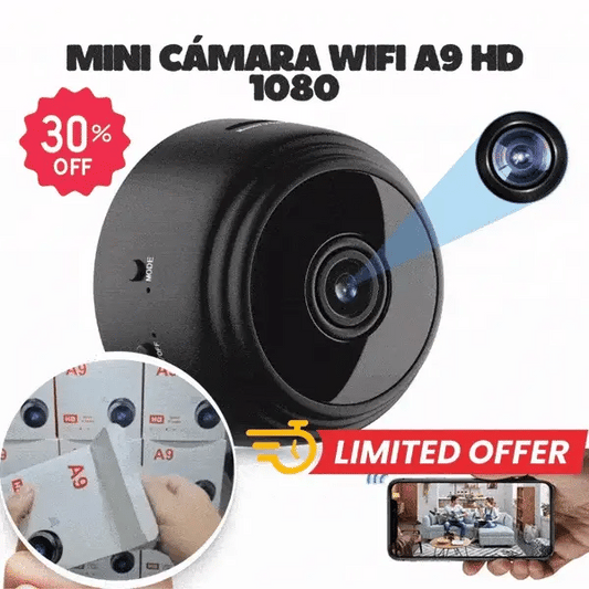 MINI CÁMARA WIFI A9 HD 1080 (SEGURIDAD PARA TU HOGAR)