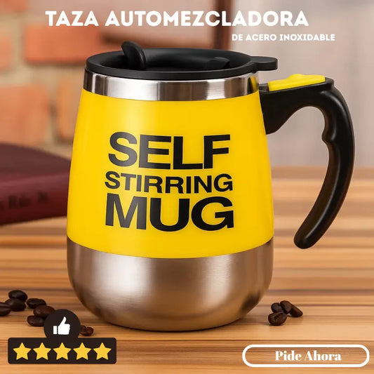 Taza Automezcladora de Acero Inoxidable