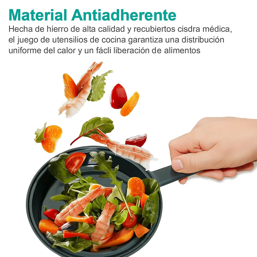 Set de Ollas Premium 13 Piezas – Elegancia, Resistencia y Comodidad en Tu Cocina