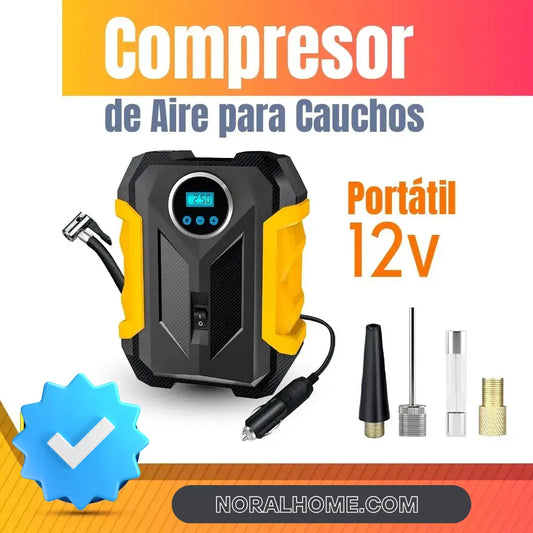 Compresor de Aire Portátil Carro Moto Bicicletas