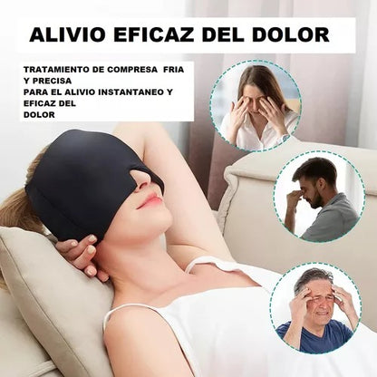 GORRO DE GEL PARA ALIVIAR MIGRAÑA Y ANSIEDAD