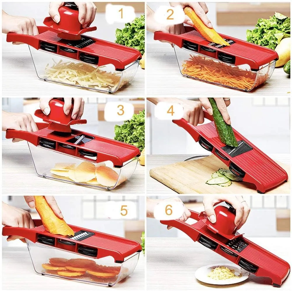 SlicePro™ – Cortador Multifuncional con Protector de Manos