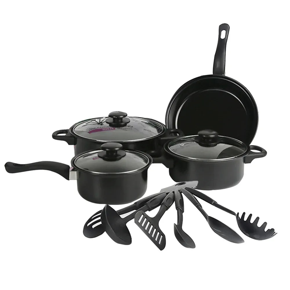 Set de Ollas Premium 13 Piezas – Elegancia, Resistencia y Comodidad en Tu Cocina