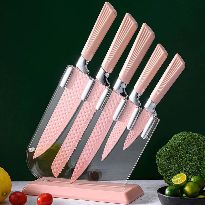 Set de Cuchillos Damasco + Soporte Acrílico
