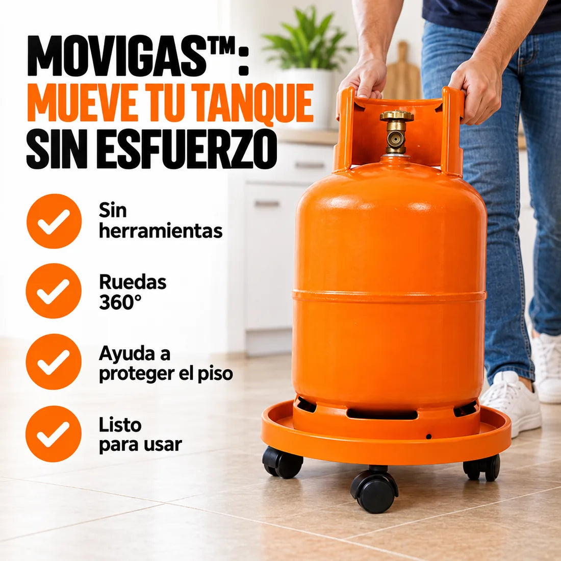 MoviGas™ – Base con Ruedas para Tanque de Gas