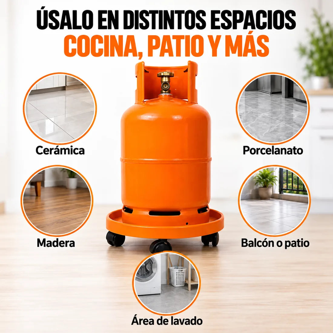 MoviGas™ – Base con Ruedas para Tanque de Gas
