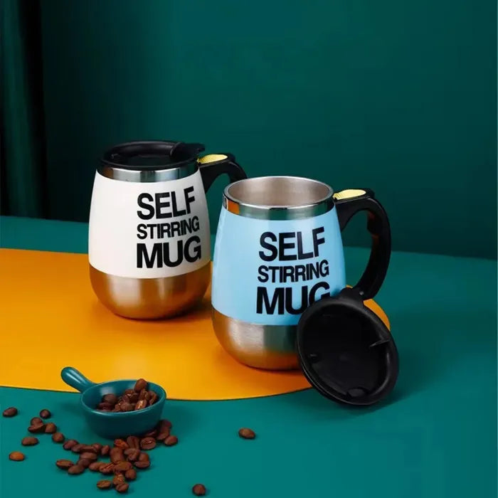 Taza Automezcladora de Acero Inoxidable